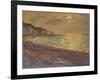 La plage a Pourville, soleil couchant (Beach at Pourville, sunset) Oil on canvas, 1882 60 x 73 cm .-Claude Monet-Framed Giclee Print