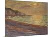 La plage a Pourville, soleil couchant (Beach at Pourville, sunset) Oil on canvas, 1882 60 x 73 cm .-Claude Monet-Mounted Giclee Print