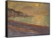 La plage a Pourville, soleil couchant (Beach at Pourville, sunset) Oil on canvas, 1882 60 x 73 cm .-Claude Monet-Framed Stretched Canvas