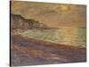 La plage a Pourville, soleil couchant (Beach at Pourville, sunset) Oil on canvas, 1882 60 x 73 cm .-Claude Monet-Stretched Canvas