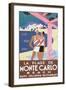 La Plage de Monte Carlo Beach-Alfred Tolmer-Framed Art Print