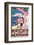 La Plage de Monte Carlo Beach-Alfred Tolmer-Framed Art Print