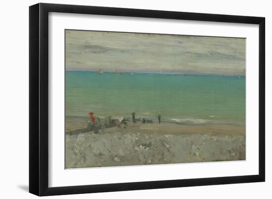 La Plage, Dieppe, C.1885-Walter Richard Sickert-Framed Premium Giclee Print