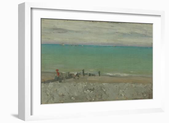 La Plage, Dieppe, C.1885-Walter Richard Sickert-Framed Giclee Print