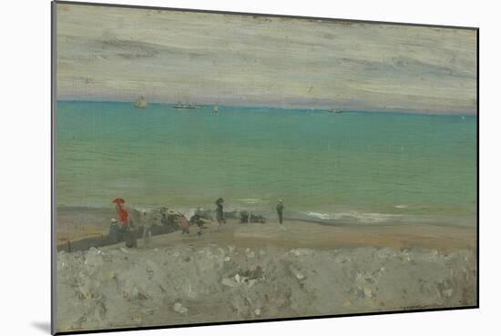 La Plage, Dieppe, C.1885-Walter Richard Sickert-Mounted Giclee Print