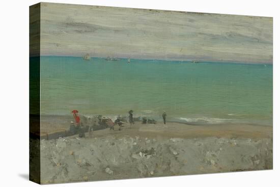 La Plage, Dieppe, C.1885-Walter Richard Sickert-Stretched Canvas