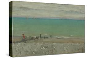 La Plage, Dieppe, C.1885-Walter Richard Sickert-Stretched Canvas