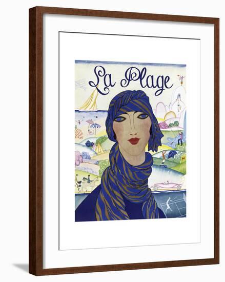 La Plage Fashion-null-Framed Giclee Print