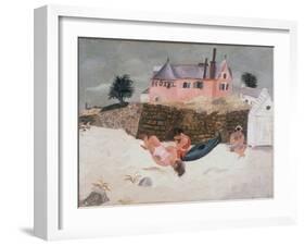 La Plage Hotel, Ty-Mad, Treboul, 1930-Christopher Wood-Framed Giclee Print