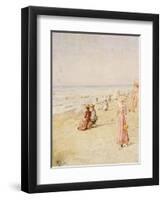 La Plage, Ostende-Alfred Emile Léopold Stevens-Framed Giclee Print