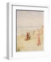 La Plage, Ostende-Alfred Emile Léopold Stevens-Framed Giclee Print