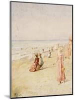 La Plage, Ostende-Alfred Emile Léopold Stevens-Mounted Giclee Print