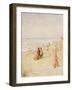 La Plage, Ostende-Alfred Emile Léopold Stevens-Framed Giclee Print