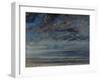 La Plage, Soleil Couchant, 1867-Gustave Courbet-Framed Giclee Print