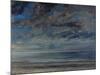 La Plage, Soleil Couchant, 1867-Gustave Courbet-Mounted Giclee Print