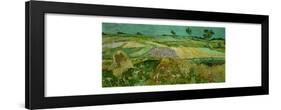 La plaine d'Auvers. Oil (June 1890) 50 x 101 cm.-VINCENT VAN GOGH-Framed Giclee Print