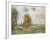 La Plaine De Veneux-Nadon, 1881-Eugène Boudin-Framed Giclee Print