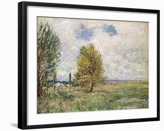 La Plaine De Veneux-Nadon, 1881-Eugène Boudin-Framed Giclee Print