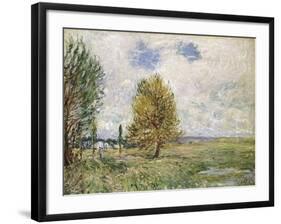 La Plaine De Veneux-Nadon, 1881-Eugène Boudin-Framed Giclee Print