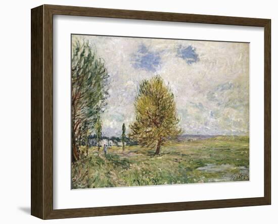 La Plaine De Veneux-Nadon, 1881-Eugène Boudin-Framed Giclee Print