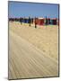 La Planche (Boadwalk) and Beach, Deauville, Calvados, Normandy, France-David Hughes-Mounted Photographic Print