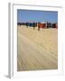 La Planche (Boadwalk) and Beach, Deauville, Calvados, Normandy, France-David Hughes-Framed Photographic Print