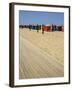 La Planche (Boadwalk) and Beach, Deauville, Calvados, Normandy, France-David Hughes-Framed Photographic Print