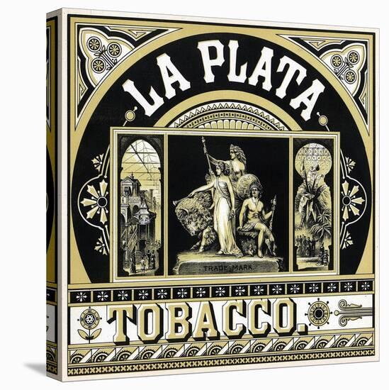 La Plata Brand Tobacco Label-Lantern Press-Stretched Canvas