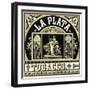 La Plata Brand Tobacco Label-Lantern Press-Framed Art Print