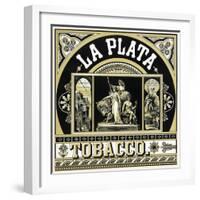 La Plata Brand Tobacco Label-Lantern Press-Framed Art Print