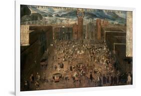 La Plaza Mayor de Lima, Peru, in 1680, Seville, Collection of the Marquise of Almunia-null-Framed Giclee Print