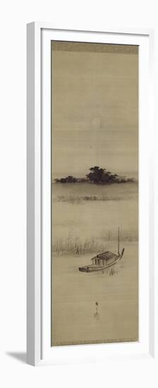 La pleine lune à Mimeguri-Ando Hiroshige-Framed Premium Giclee Print