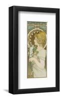 La Plume, 1899-Alphonse Mucha-Framed Premium Giclee Print