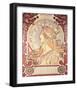 La Plume-Alphonse Mucha-Framed Premium Giclee Print