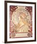 La Plume-Alphonse Mucha-Framed Premium Giclee Print