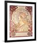 La Plume-Alphonse Mucha-Framed Premium Giclee Print