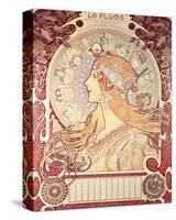 La Plume-Alphonse Mucha-Stretched Canvas