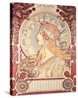 La Plume-Alphonse Mucha-Stretched Canvas