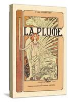 La Plume-Alphonse Mucha-Stretched Canvas
