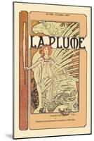 La Plume-Alphonse Mucha-Mounted Art Print