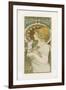 La Plume-Alphonse Mucha-Framed Giclee Print