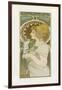 La Plume-Alphonse Mucha-Framed Giclee Print