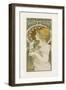 La Plume-Alphonse Mucha-Framed Giclee Print