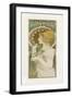 La Plume-Alphonse Mucha-Framed Giclee Print