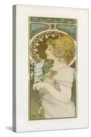 La Plume-Alphonse Mucha-Stretched Canvas