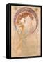 La Poesie-Alphonse Mucha-Framed Stretched Canvas