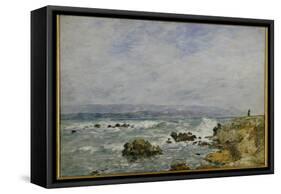 La Pointe De L'Ilette, Antibes, 1893-Eugene Louis Boudin-Framed Stretched Canvas