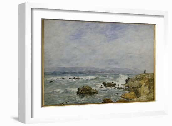 La Pointe De L'Ilette, Antibes, 1893-Eugene Louis Boudin-Framed Giclee Print