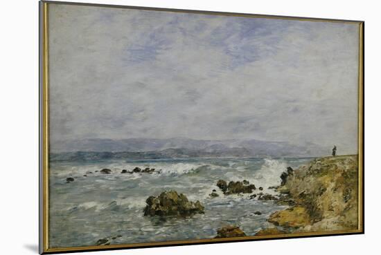 La Pointe De L'Ilette, Antibes, 1893-Eugene Louis Boudin-Mounted Giclee Print