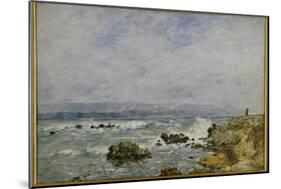 La Pointe De L'Ilette, Antibes, 1893-Eugene Louis Boudin-Mounted Giclee Print